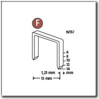 Плоские скобы NOVUS тип NTF (F)  